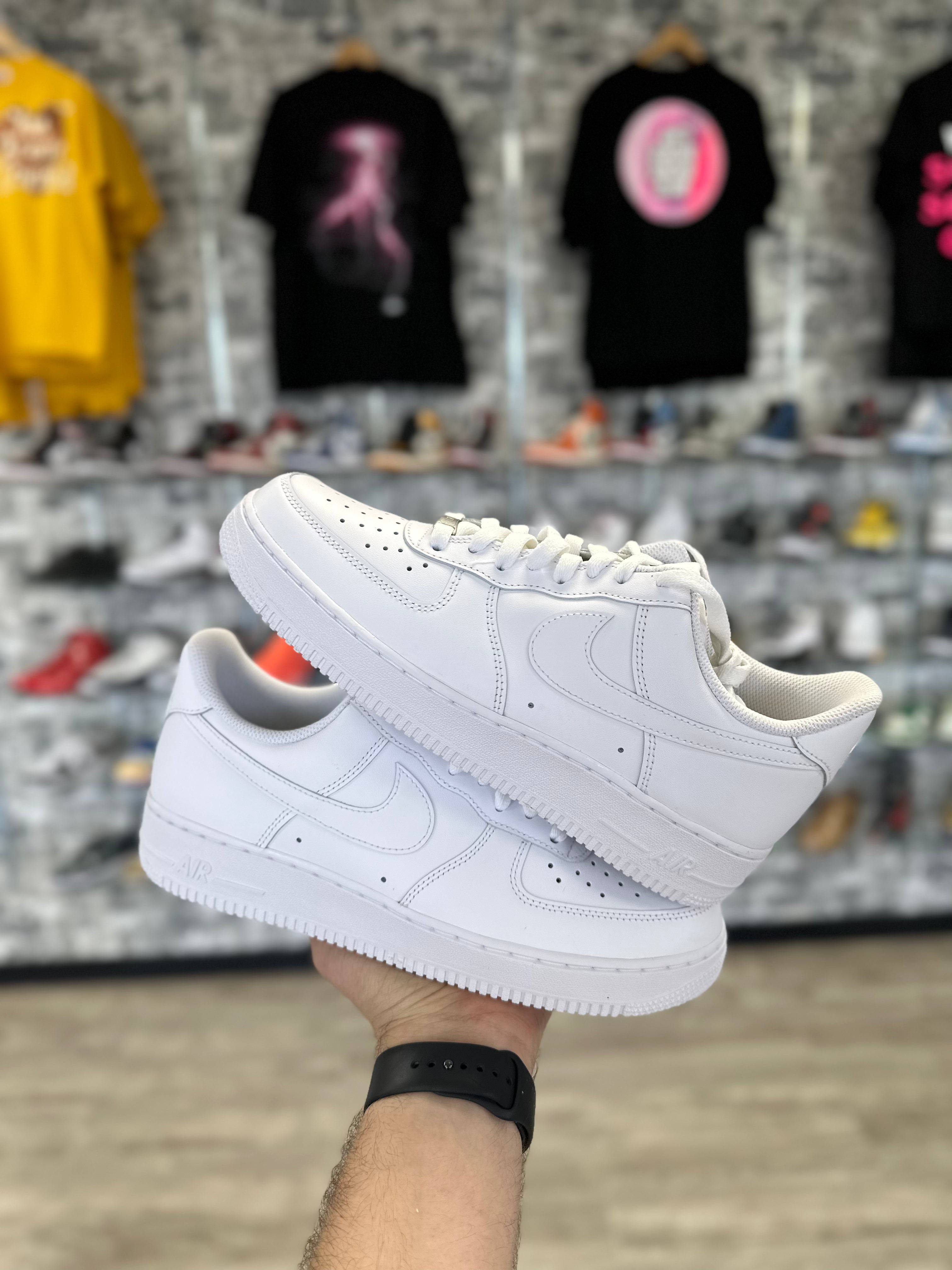 Nike Air Force 1 "All White" (g nikes) (GS)