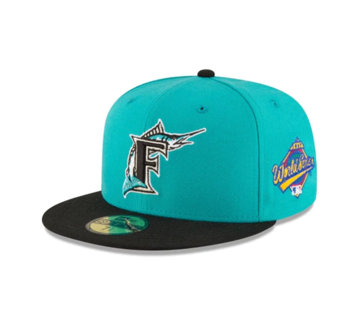 New Era Fitted "Marlins" (Turquoise)