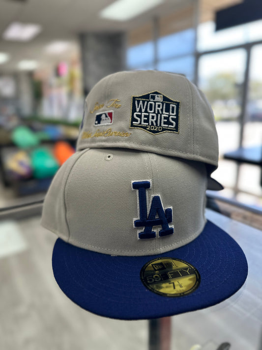 New Era Fitted "La Dodgers" World Series/Cream